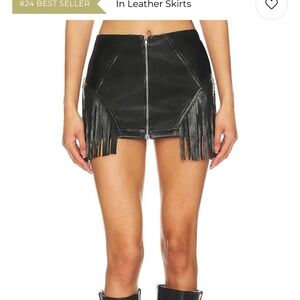 NWT: Revolve Riley Faux Leather Miniskirt XS